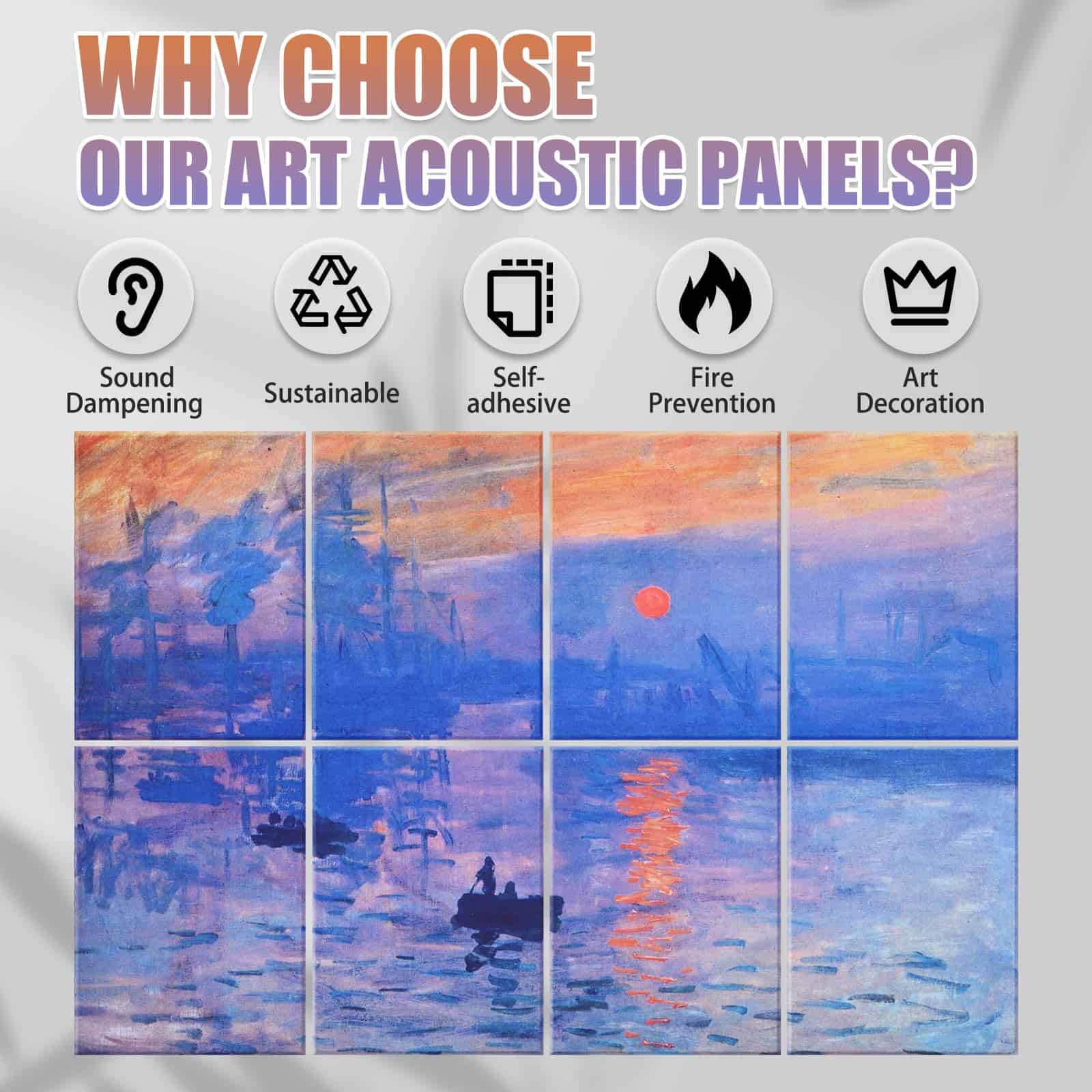 Paneles Acústicos Tutmyrea Art Soundproof Wall, 48X32 - Imagen 5
