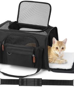 Transportín para Mascotas PIZVOX para 2 Gatos Grandes de