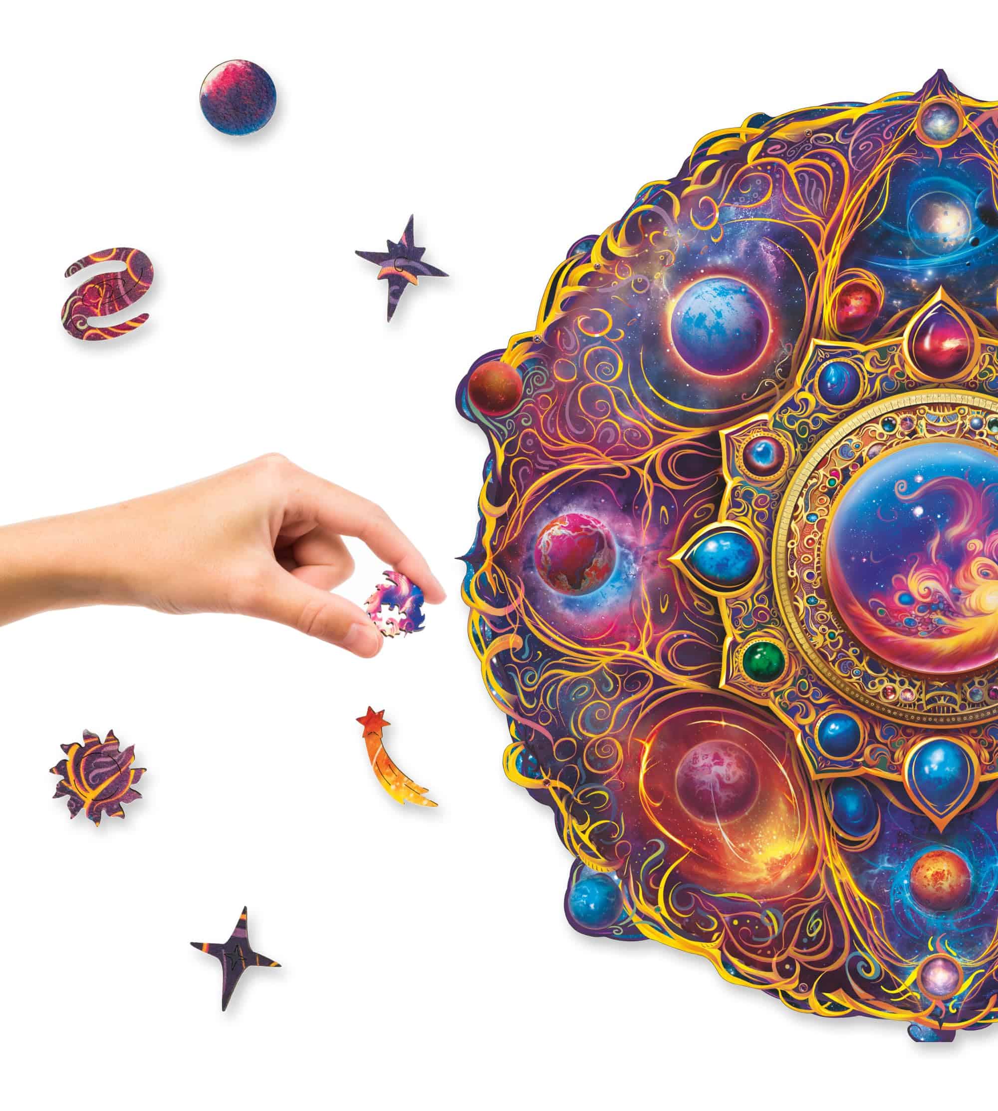 Rompecabezas de Madera Original UNIDRAGON Mandala Space