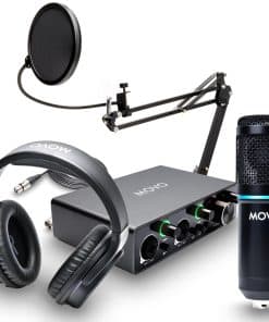 Kit de micrófono de condensador cardioide universal Movo