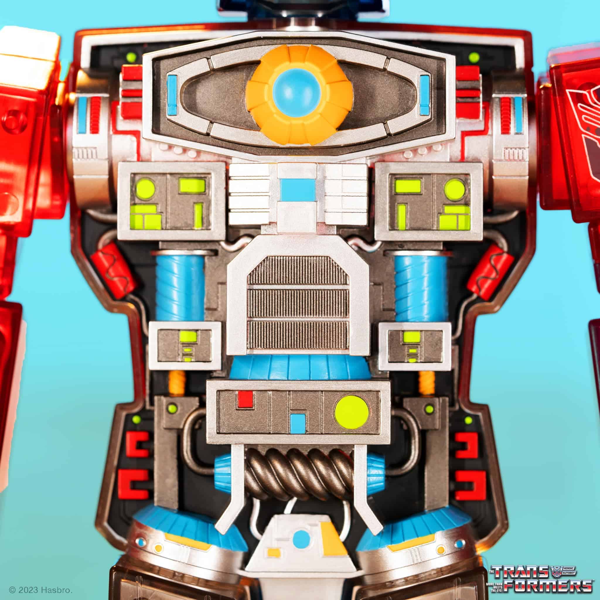 Super7 Super Cyborg Transformers Optimus Prime (Rojo/Azul - Imagen 7