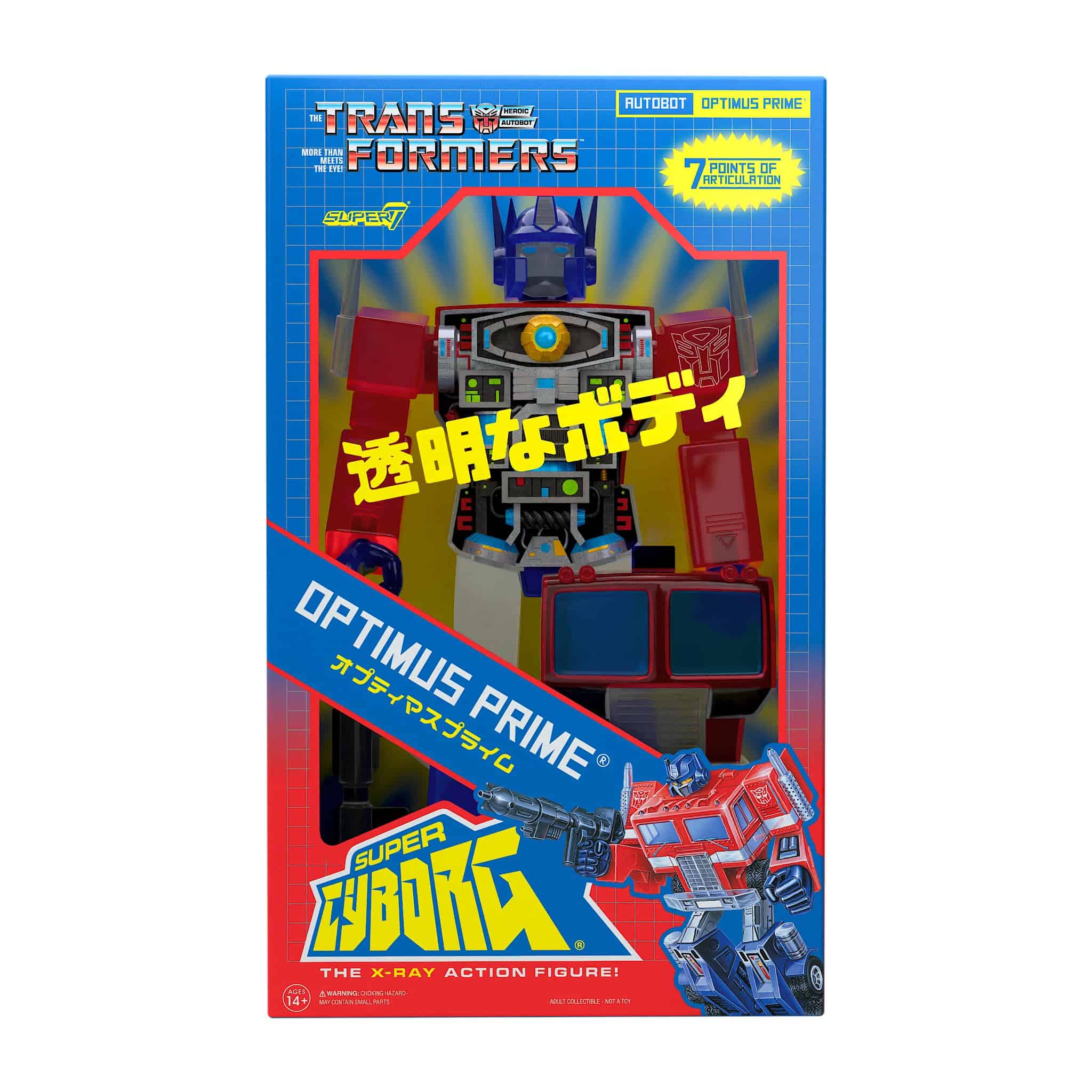 Super7 Super Cyborg Transformers Optimus Prime (Rojo/Azul - Imagen 8