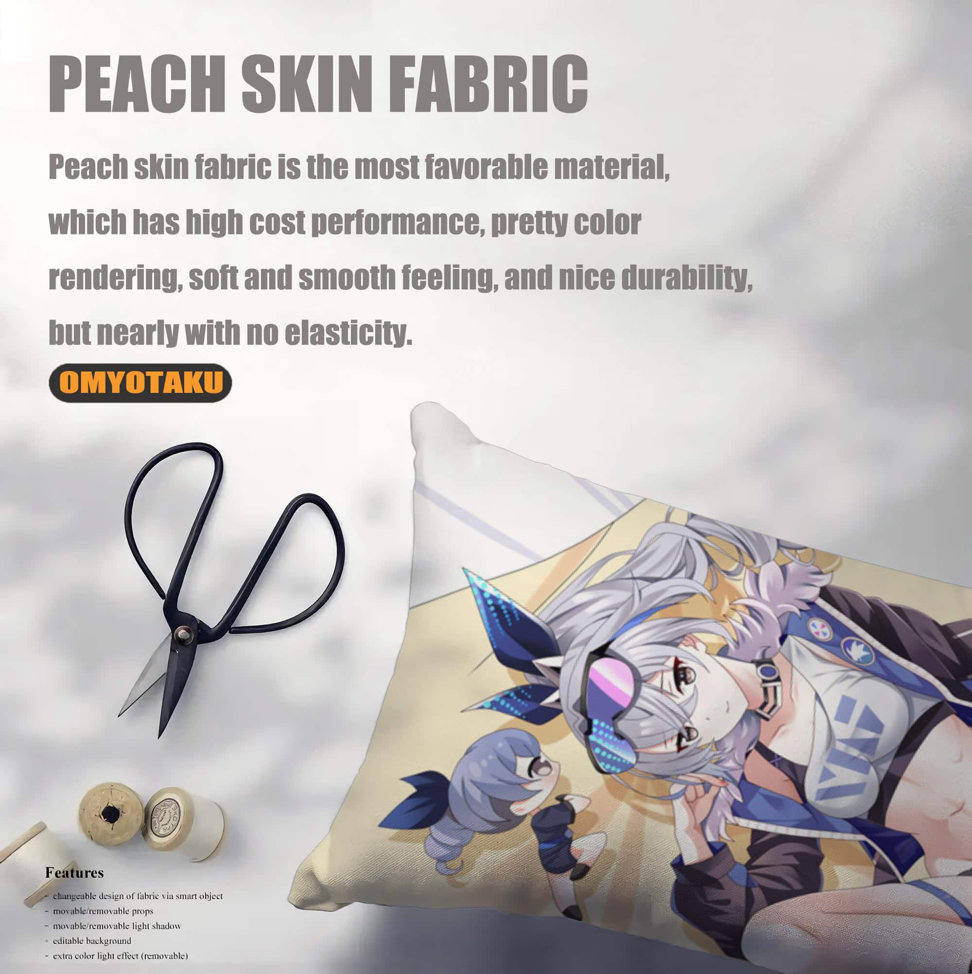 Funda de Almohada Cuerpo Que Abraza Anime Juego Honkai - Imagen 3