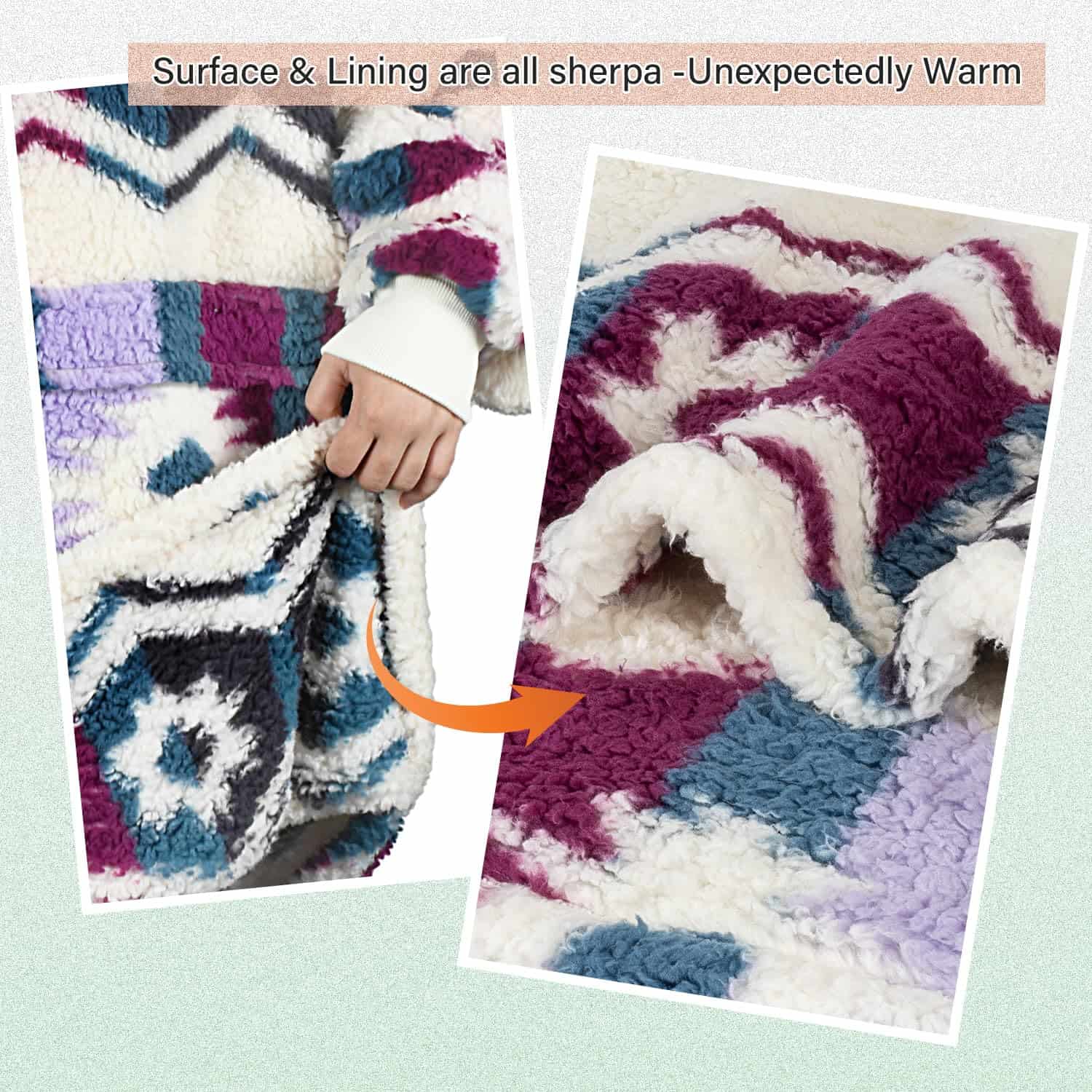 Manta con capucha wearable oversized Catalonia Southwest, - Imagen 5