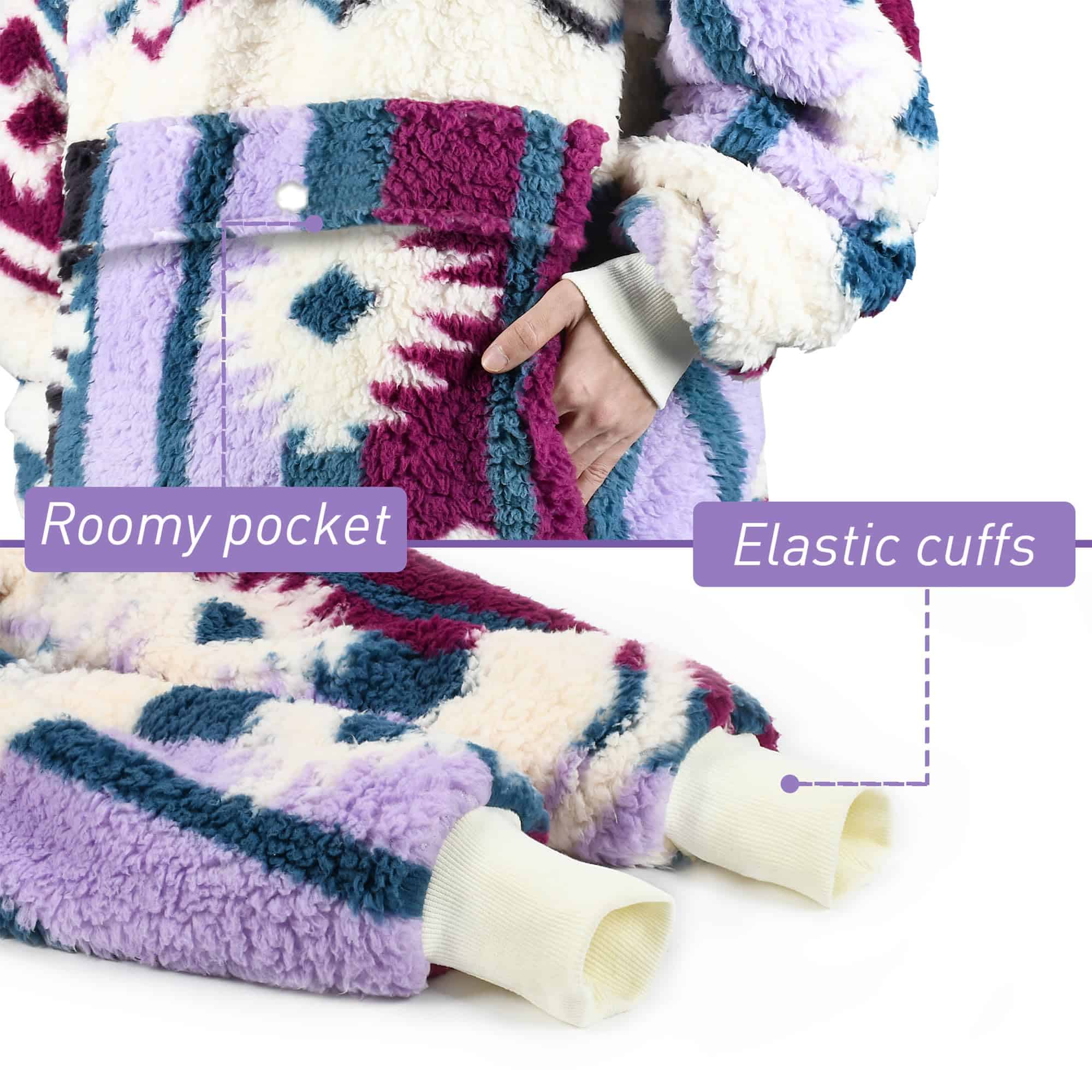 Manta con capucha wearable oversized Catalonia Southwest, - Imagen 4