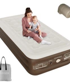 Colchón de Aire Gemelo VOSSER con Bomba -Khaki