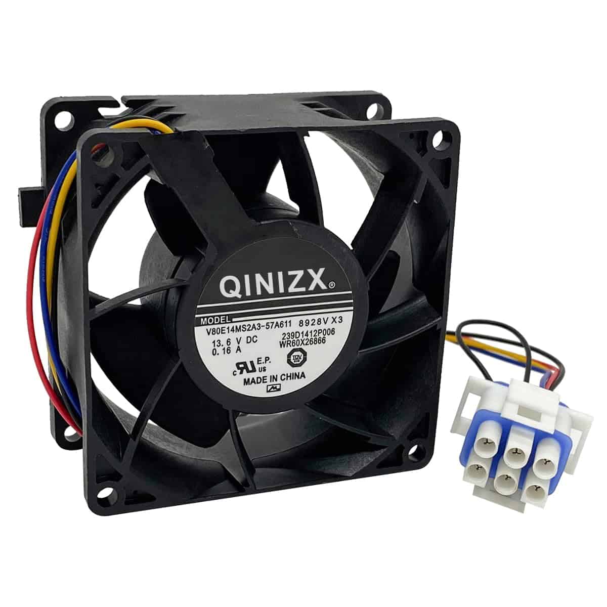 QINIZX WR60X26866 V80E14MS2A3-57A611 Motor del Ventilador
