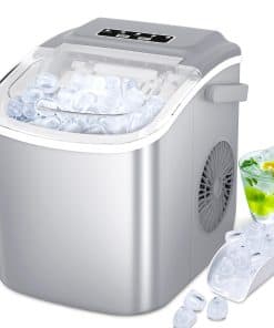 Máquina de Hielo para Encimera, Máquina de -Gris con Mango