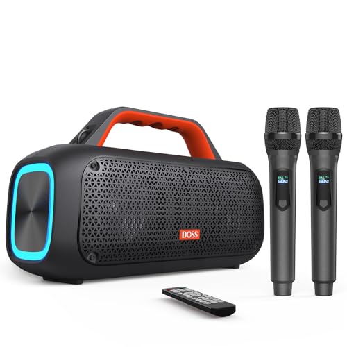 Altavoz portátil DOSS Bluetooth, Altavoz potente de 60W con