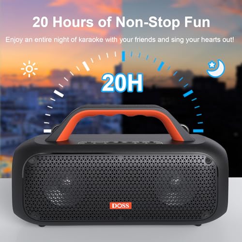Altavoz portátil DOSS Bluetooth, Altavoz potente de 60W con - Imagen 4