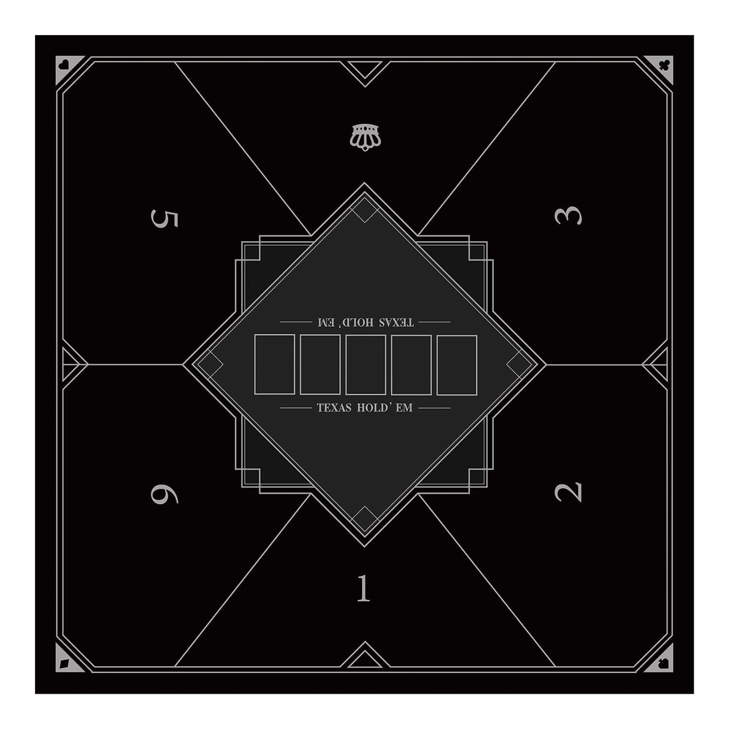 Mesa de póker cuadrada plegable nuveti de -o, fiesta