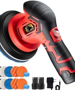 Pulidora de Coche Inalámbrica con 2 Baterías Recargables de