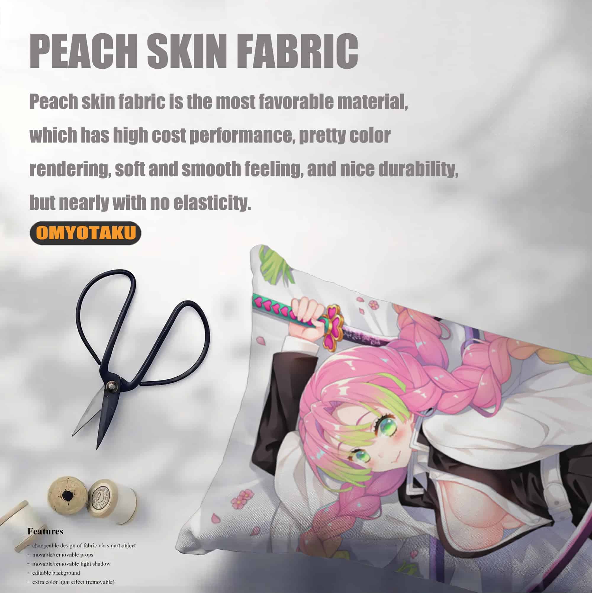 Funda de Almohada Corporal Abrazadora de Chica de Anime - Imagen 3