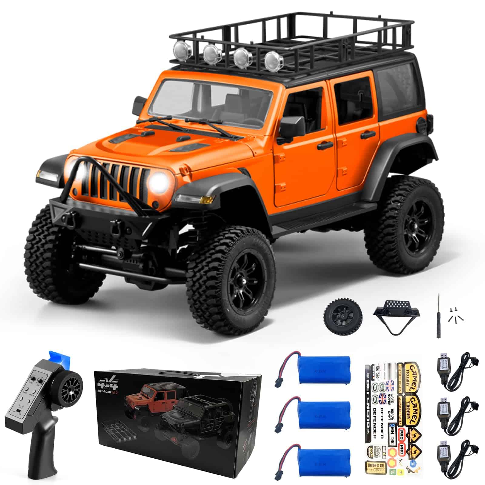LEOSO 1/12 RC Crawler MN128 RC Jeep 4WD RC Rock Crawler RC