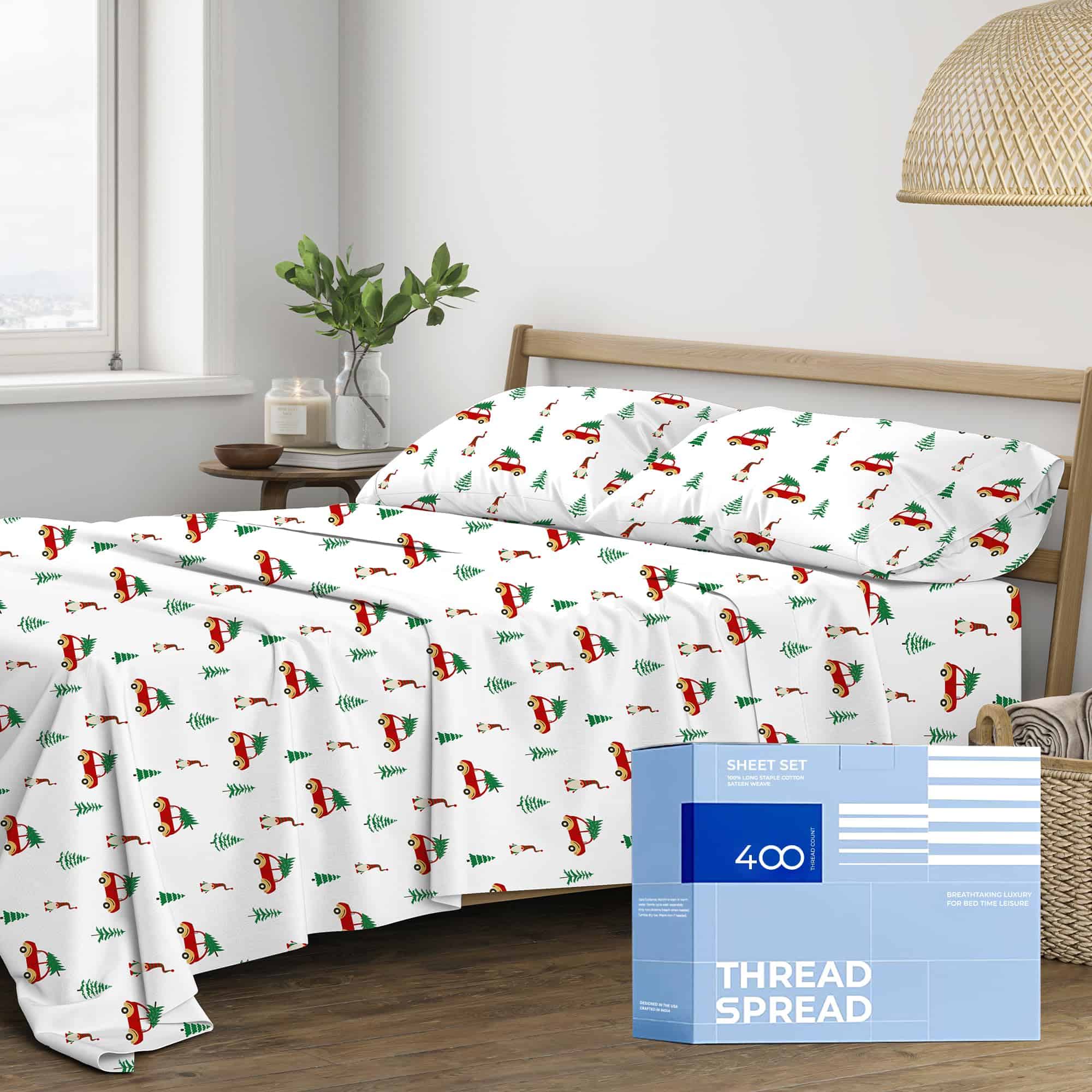 Juego de Sábanas California King THREAD SPREAD -Festive Joy