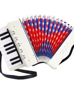 Acordeón LIFERUN, 17 teclas acordeón de piano 8 bajos con