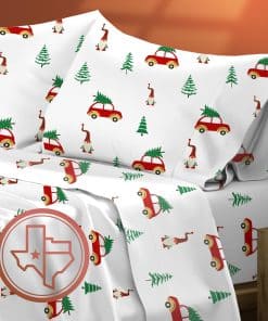 Juego de sábanas de lujo Texas Linen Co. Queen de algodón