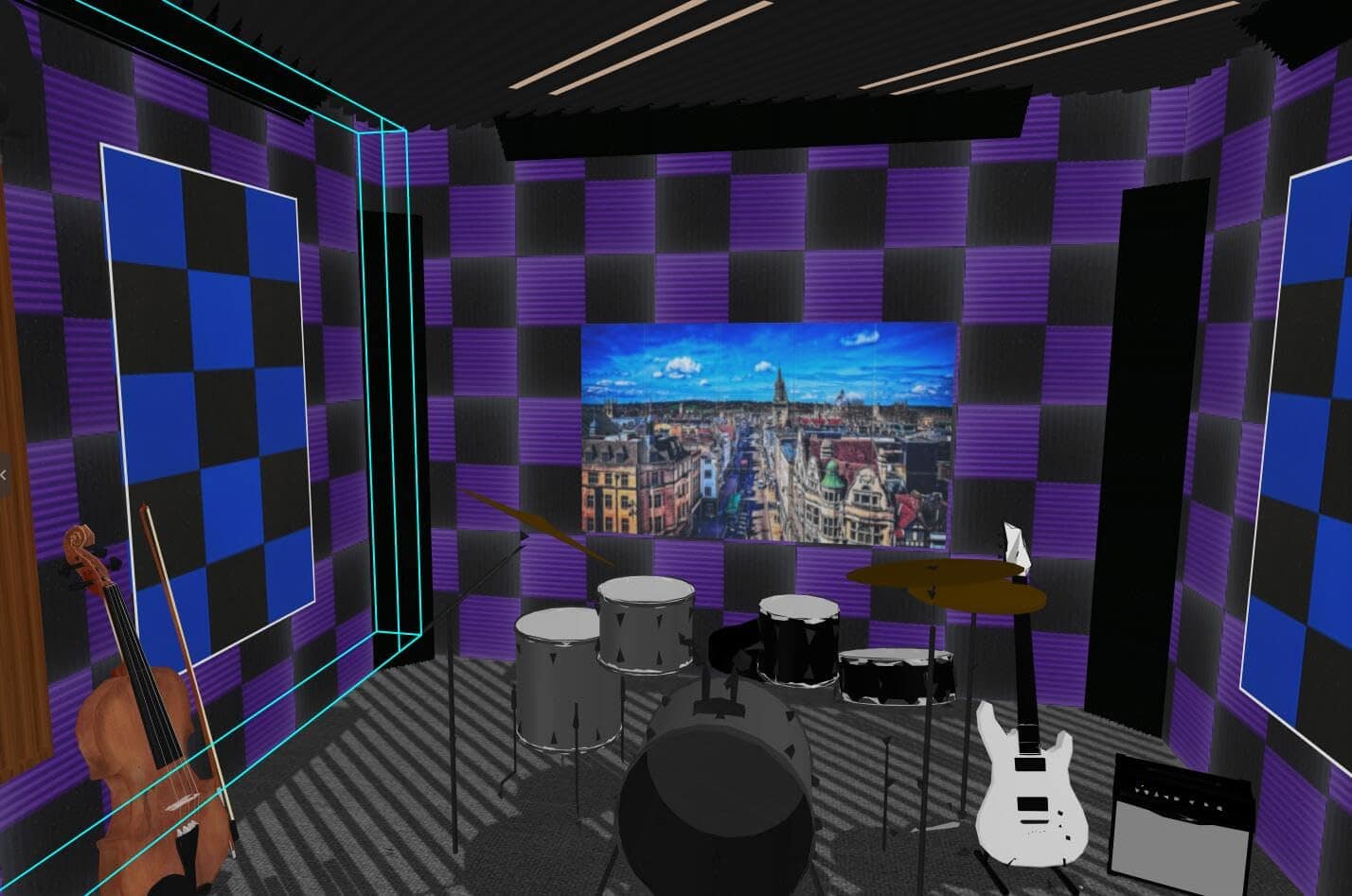 Panel de Espuma Acústica Moderno Paisaje Urbano 15 Pack - Imagen 4