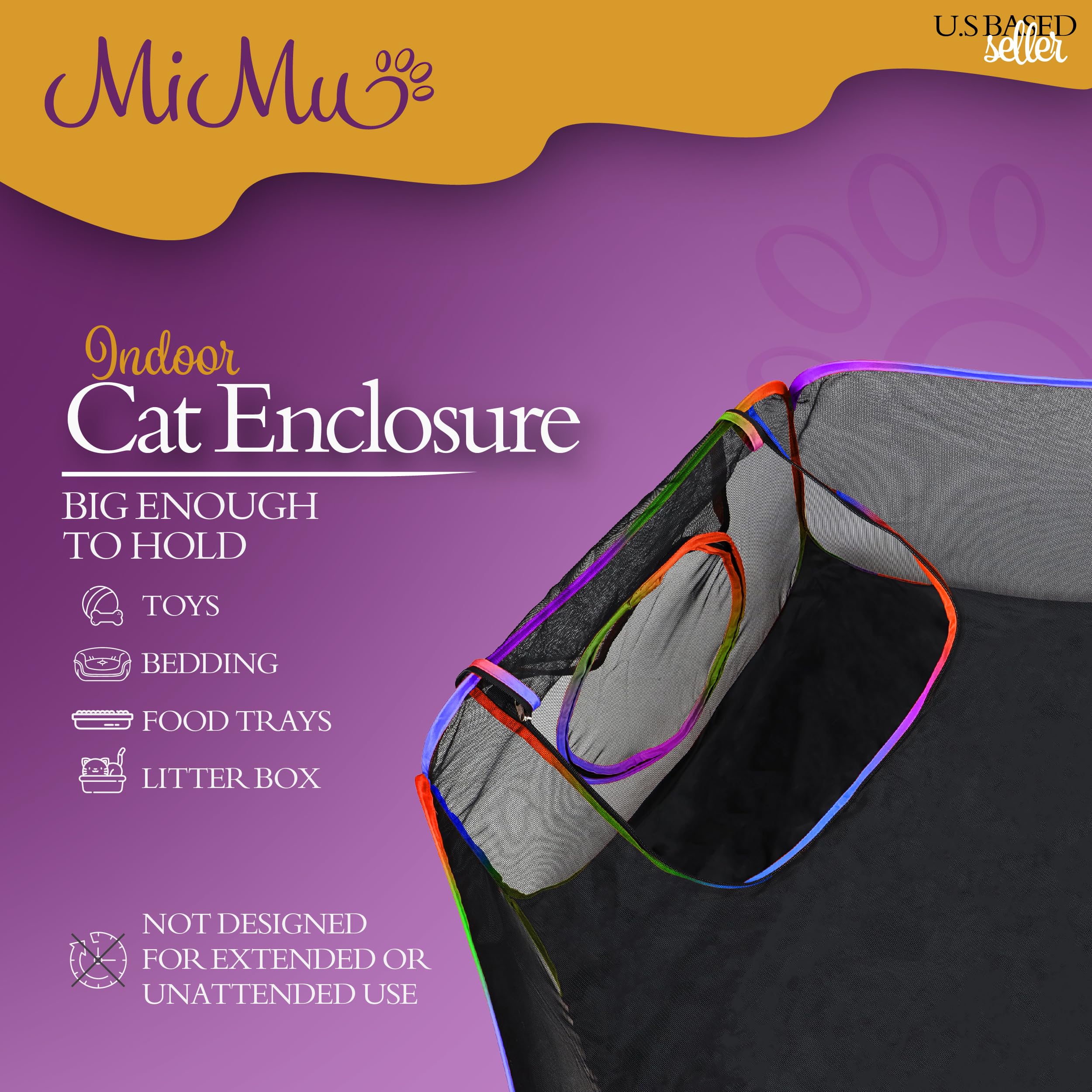 Parque de juegos para perros MiMu Indoor Outdoor 4 pies con - Imagen 6