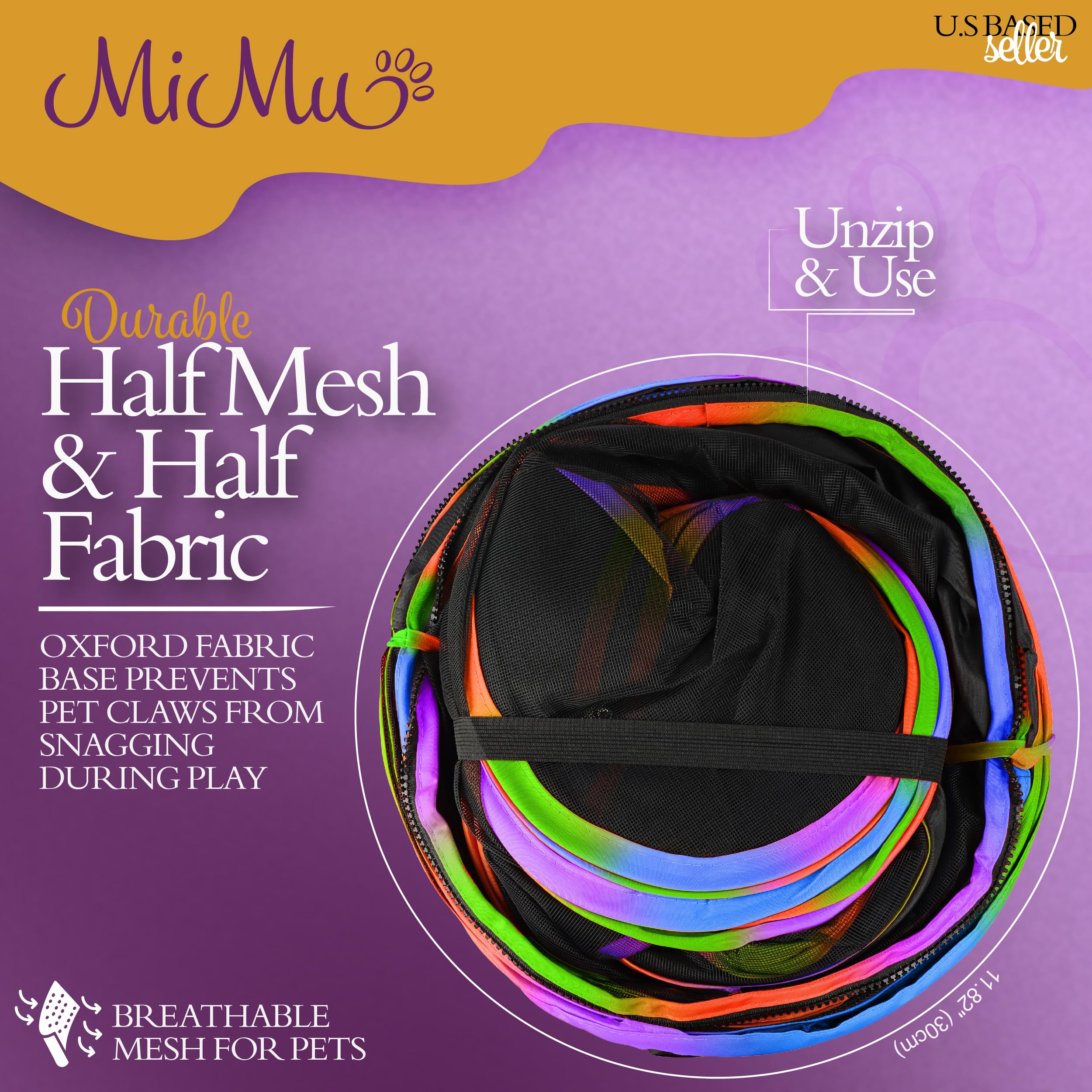 Parque de juegos para perros MiMu Indoor Outdoor 4 pies con - Imagen 7