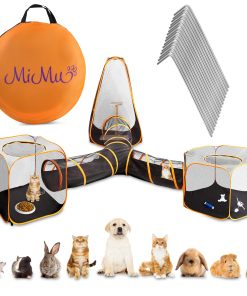 Parque de juegos para perros y gatos MiMu 4 en 1 con túnel