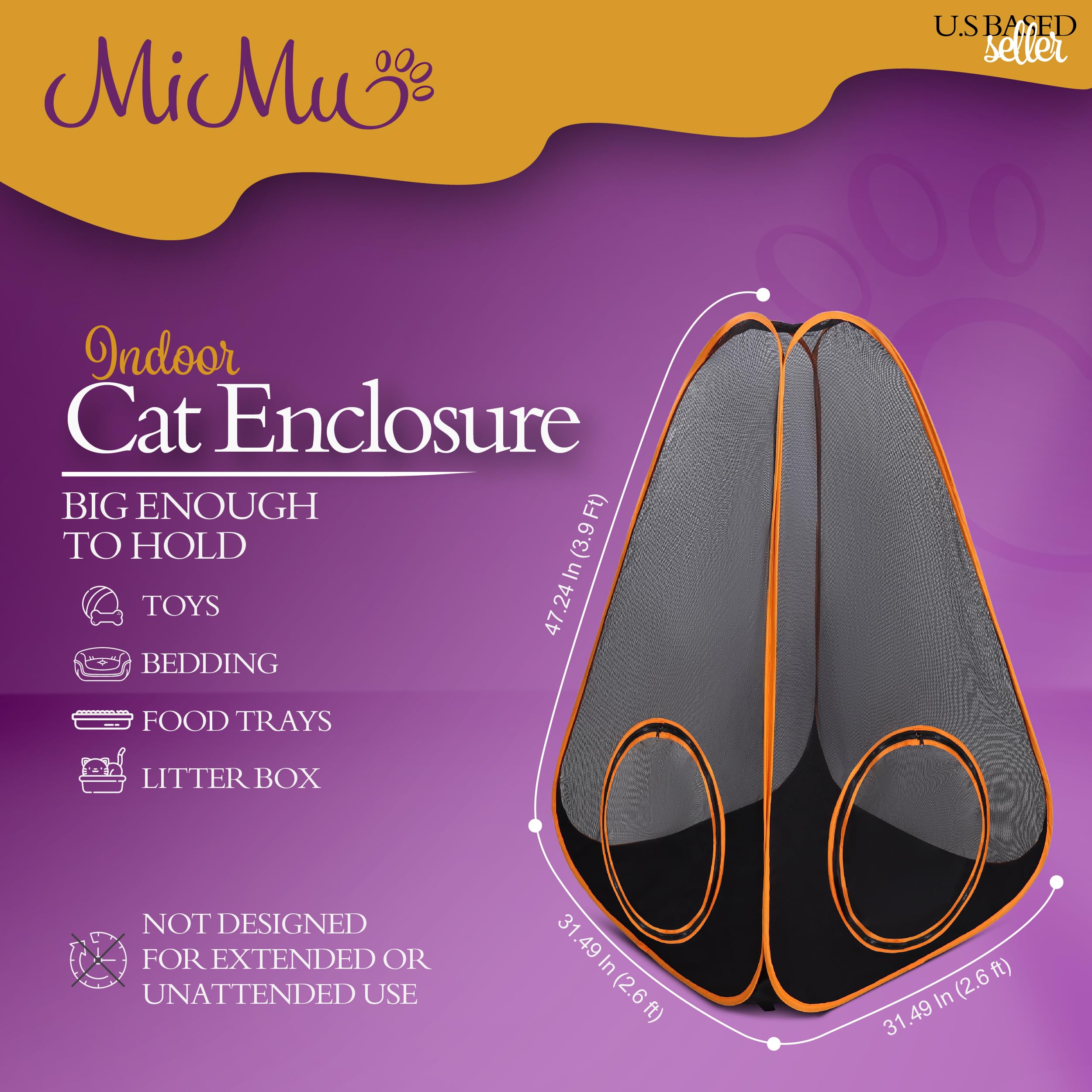 Parque de juegos para perros y gatos MiMu 4 en 1 con túnel - Imagen 5