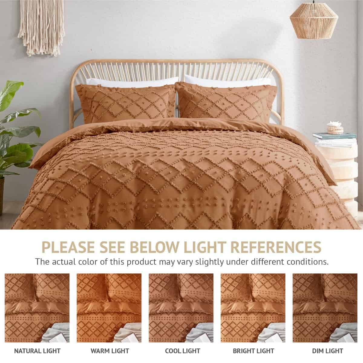 Codi Juego de Funda de Edredón Acolchada en Color Óxido - Imagen 7