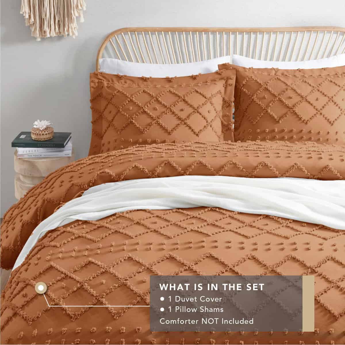 Codi Juego de Funda de Edredón Acolchada en Color Óxido - Imagen 6
