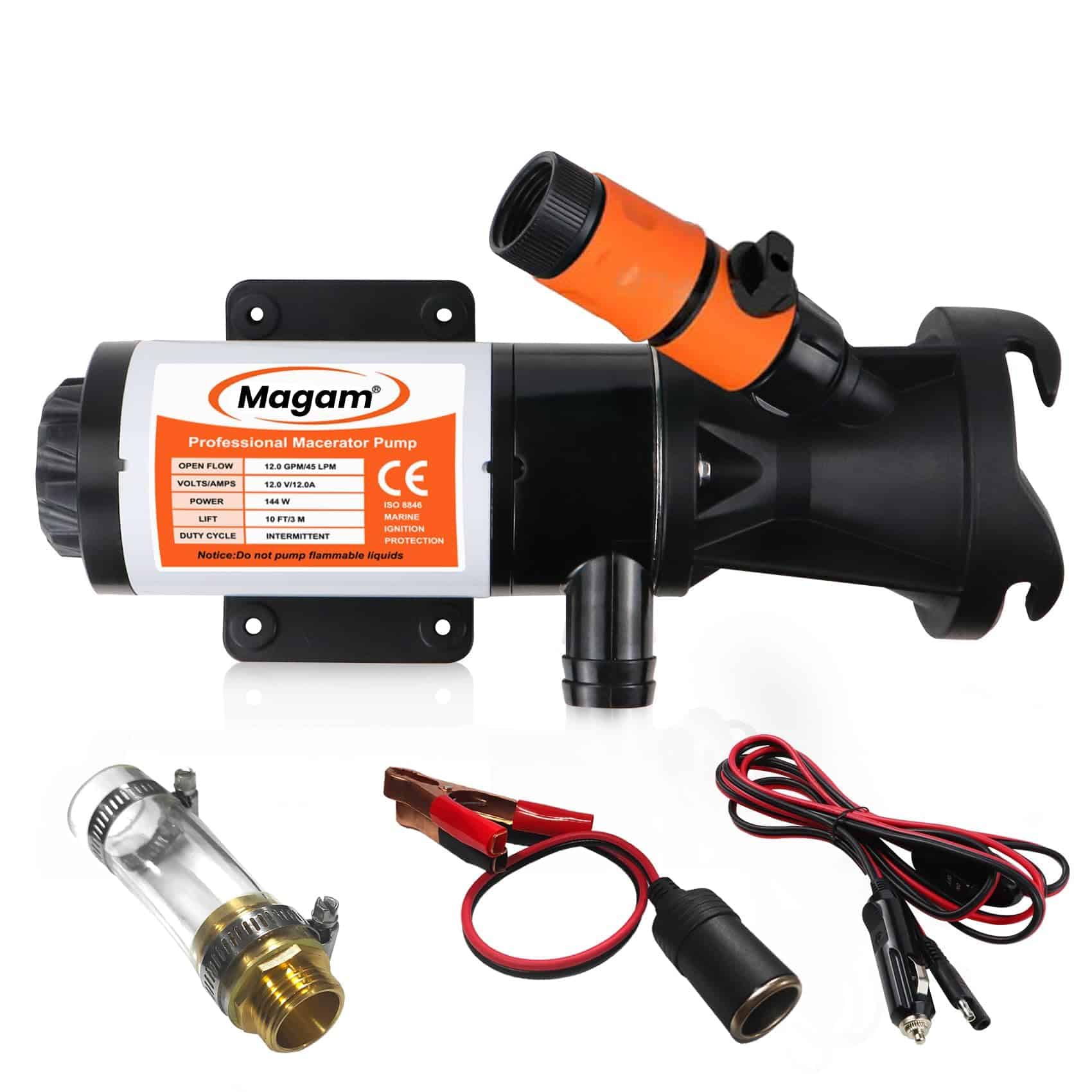 Bomba Trituradora para RV 12V 12GMP, Bomba de Residuos para