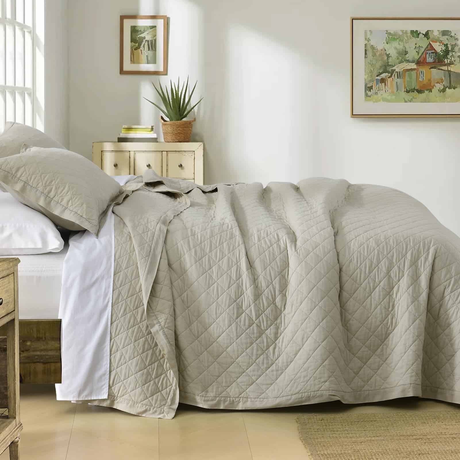 Juego de Edredón Tamaño Queen Finlonte, 100% Algodón