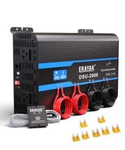 Inversor de Onda Sinusoidal Pura Erayak 2000W 12V DC a 120V