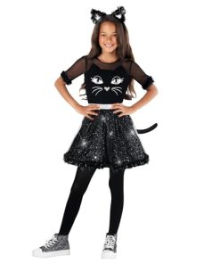 Disfraz de Gato Negro Para Niñas Disfraz de -Negro