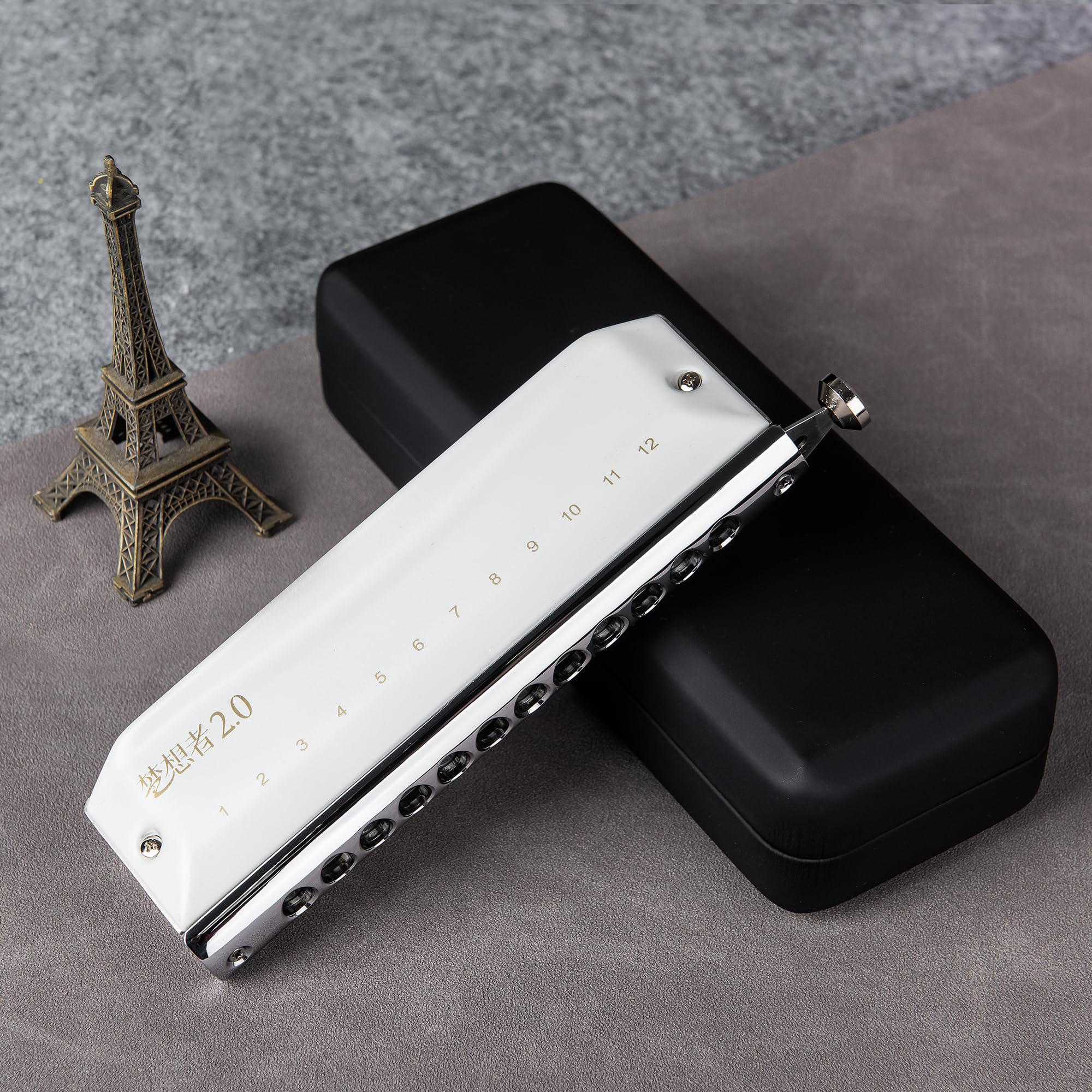 Armonica Cromática EAST TOP en Do Mayor de 12 Agujeros 48 - Imagen 4