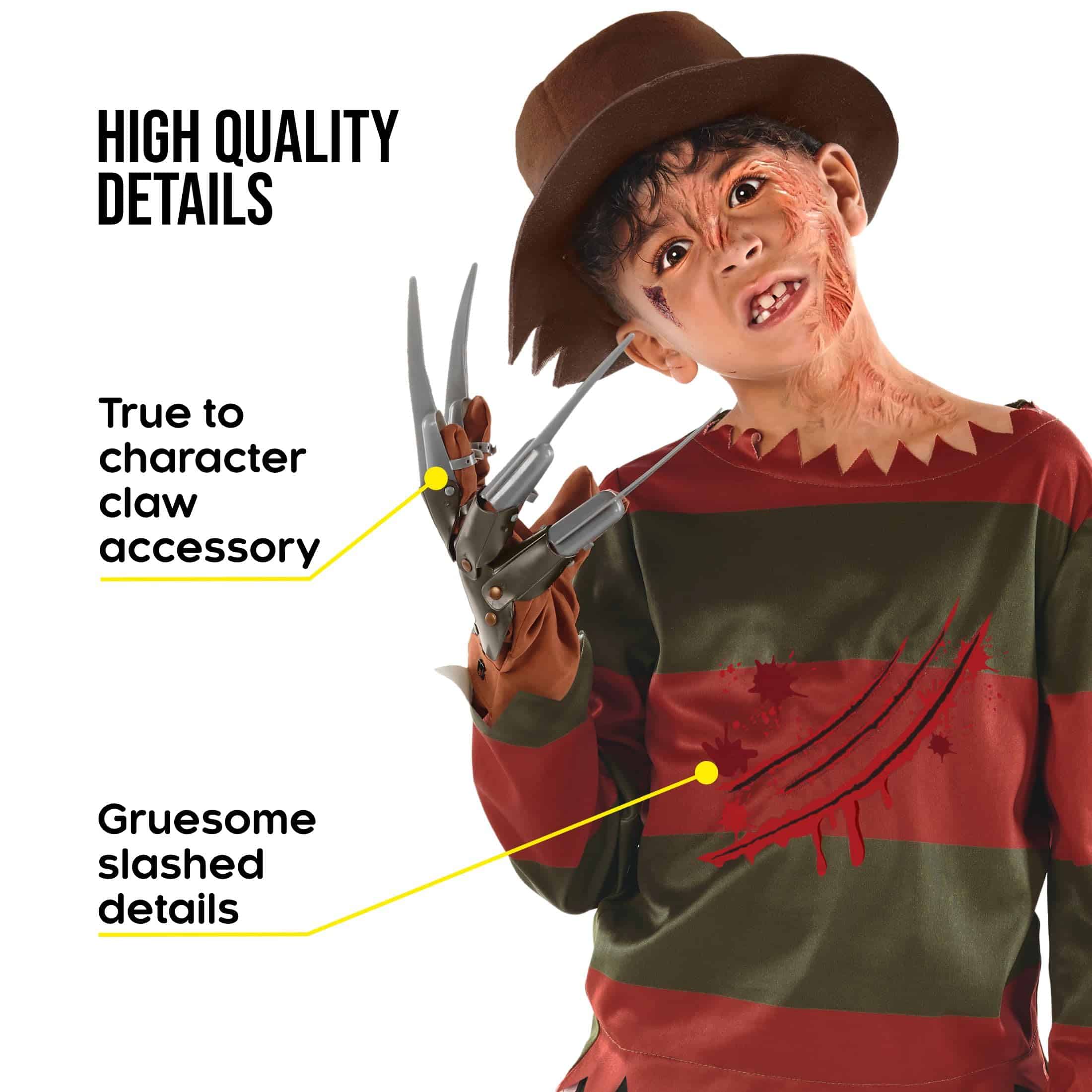Disfraz de Pesadilla Asesina para Niños con Garra Tallas - Imagen 4