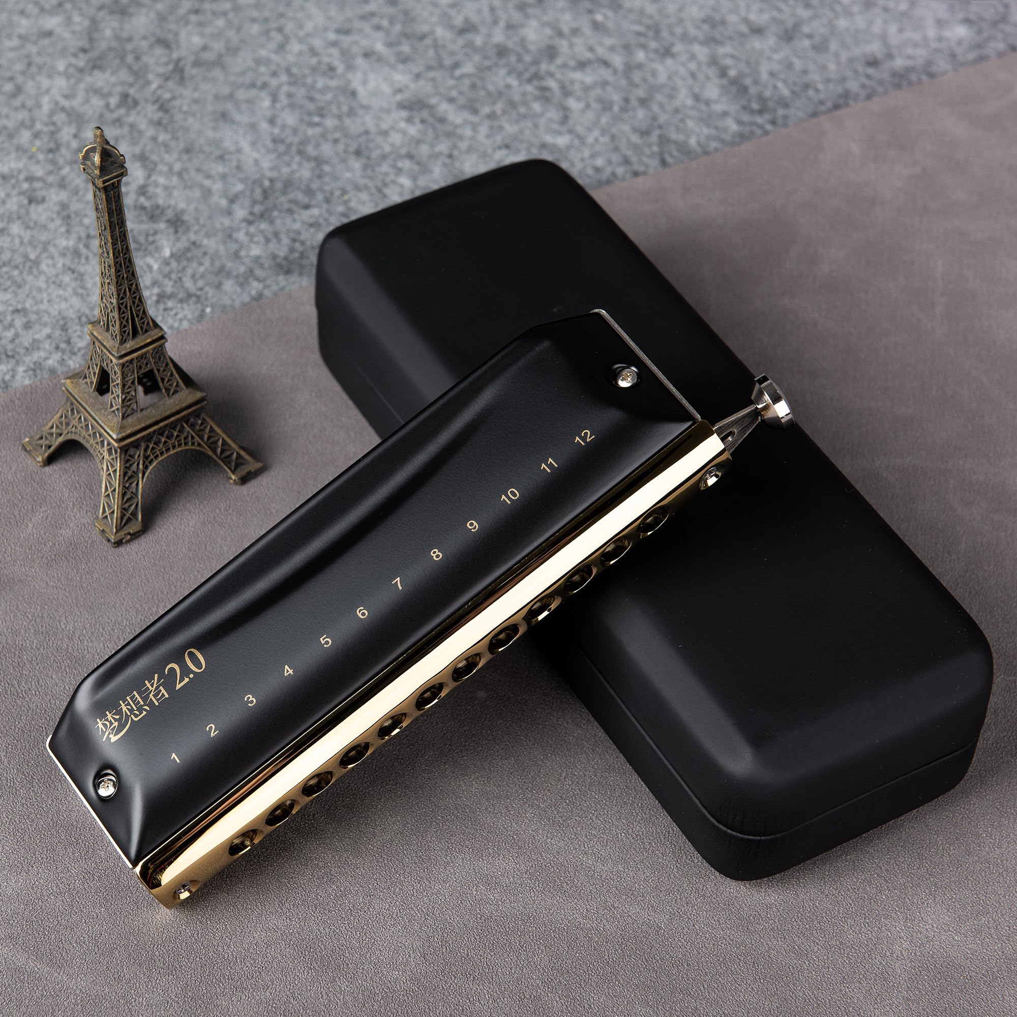 Armonica Cromática EAST TOP en Do, 12 Agujeros 48 Tones - Imagen 4