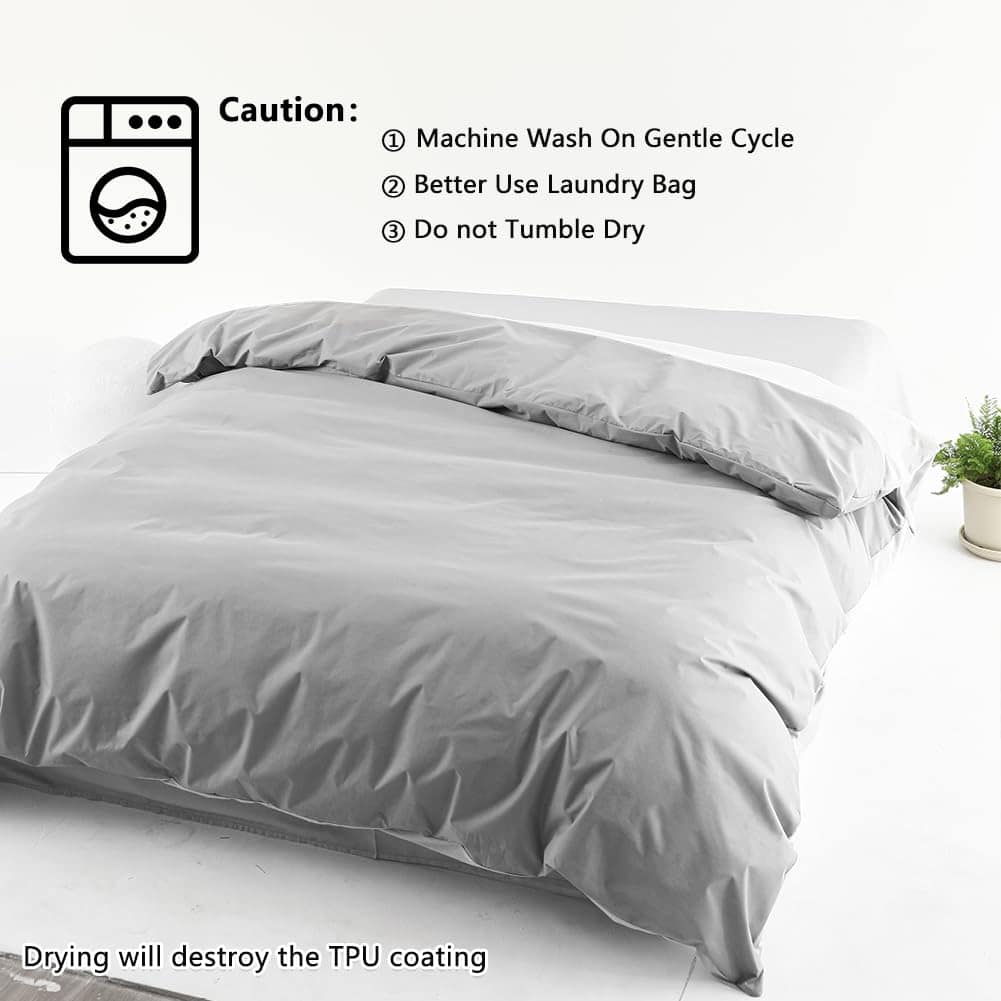 Funda Protectora Impermeable para Edredón de un Lado King, - Imagen 9