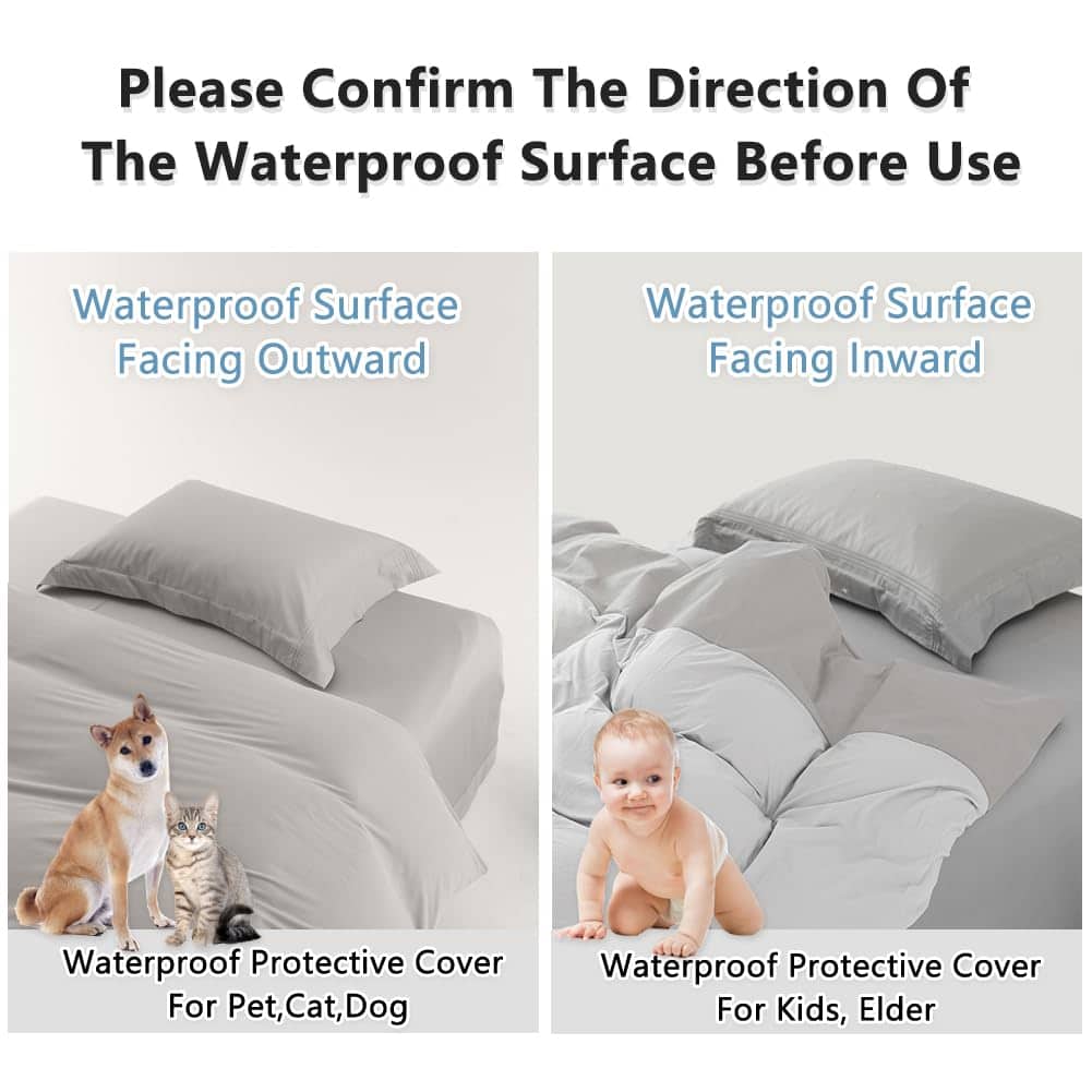 Funda Protectora Impermeable para Edredón de un Lado King, - Imagen 8