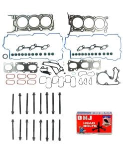 Juego de empaque de culata DNJ HGB197 con kit de pernos de