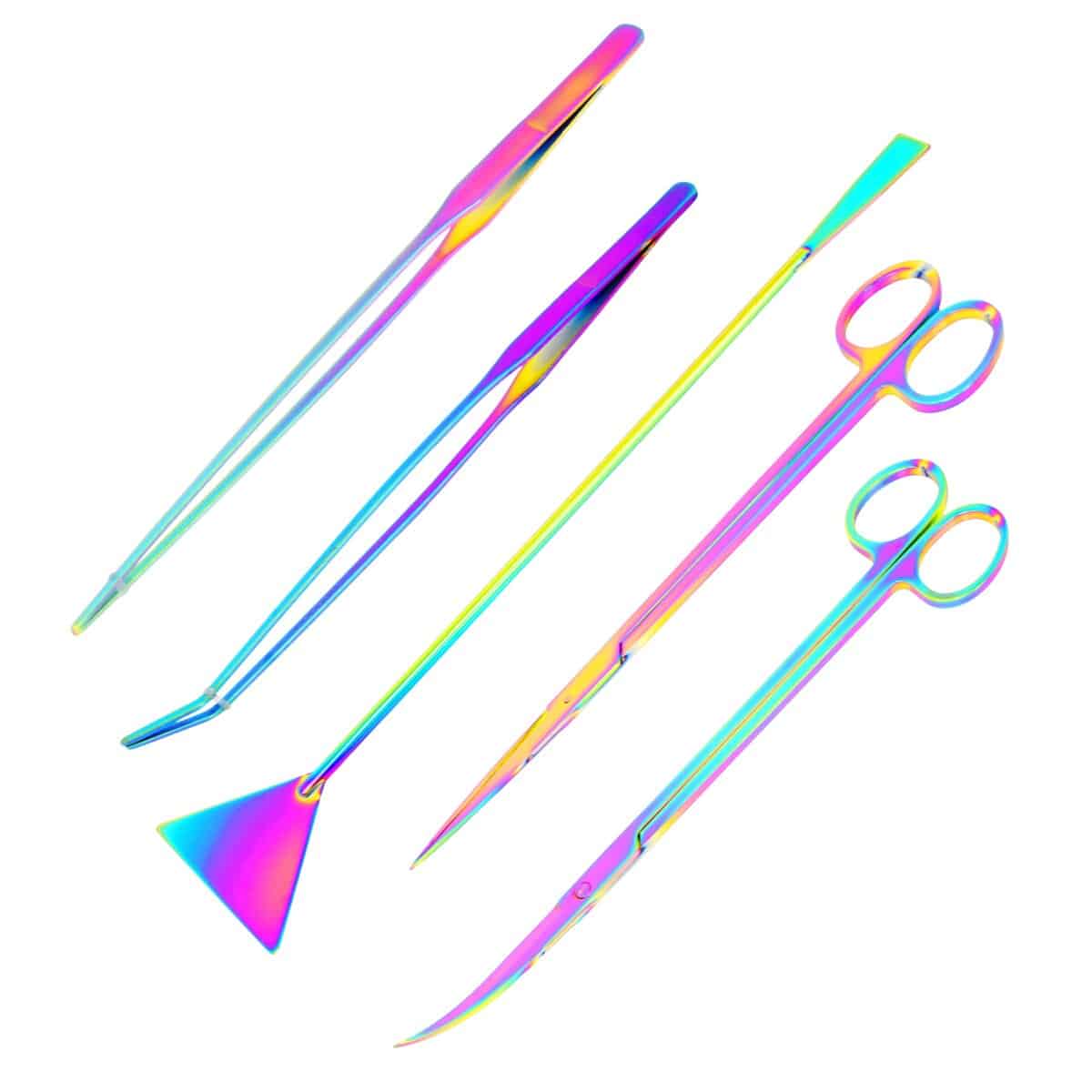 Mandala Crafts Kit de Herramientas de Aquascaping Arcoíris