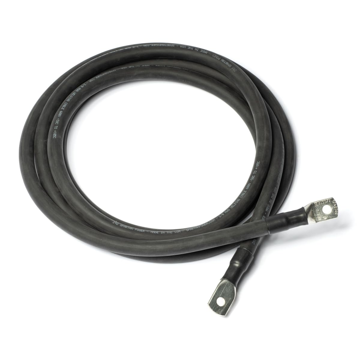 Cable de batería Spartan Power 8 pies 2/0 AWG Negro
