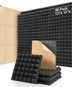 Paneles Acústicos, Kuchoow Espuma Acústica Autoadhesiva,