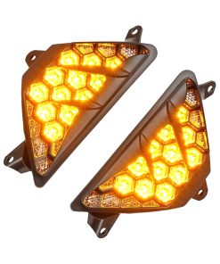 wabklove Luz de Señal de Giro Delantera para Motocicleta,