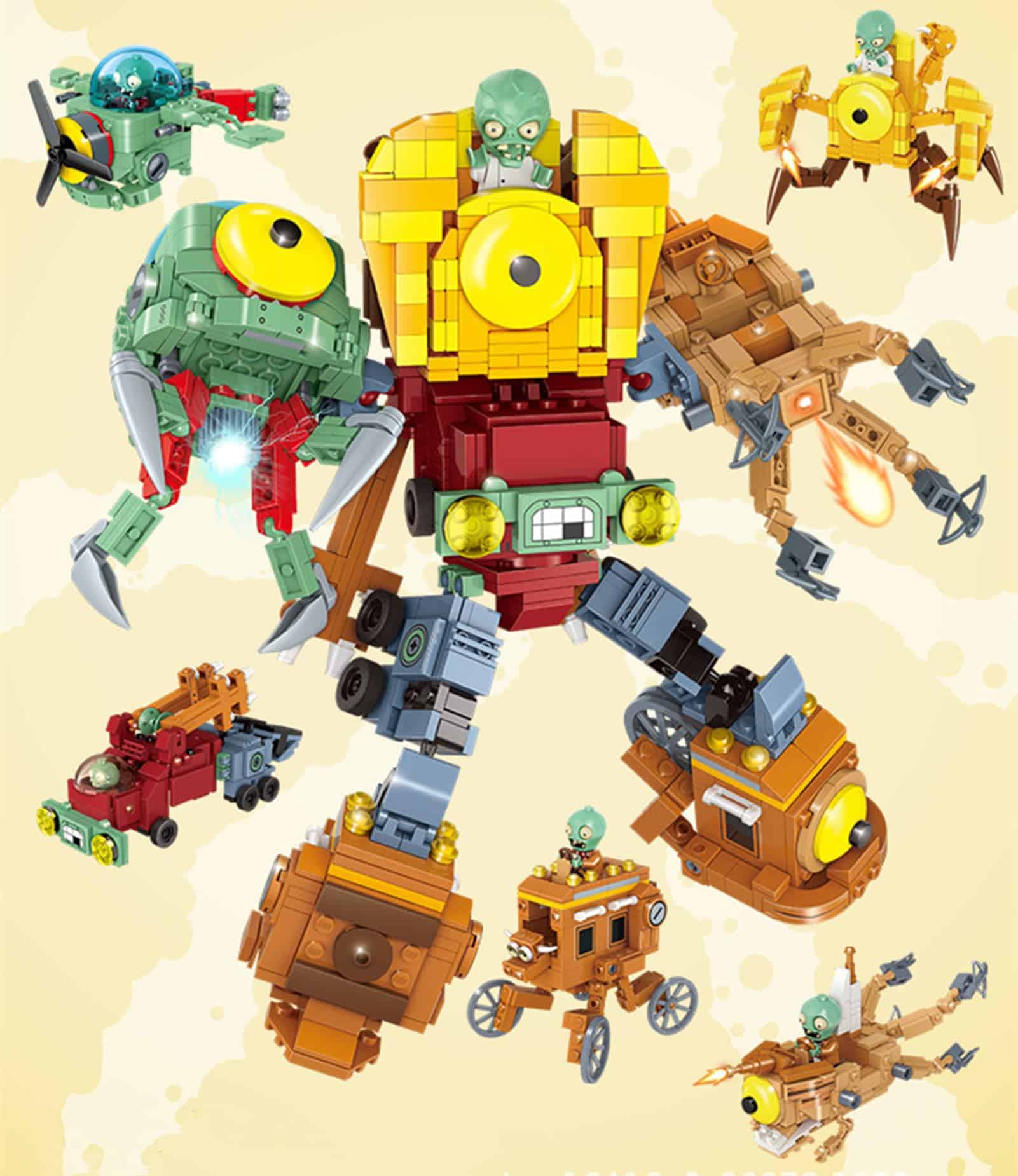 JHESAO 1 PCS Figuras de Acción de Ensamblaje de Plantas y - Imagen 8