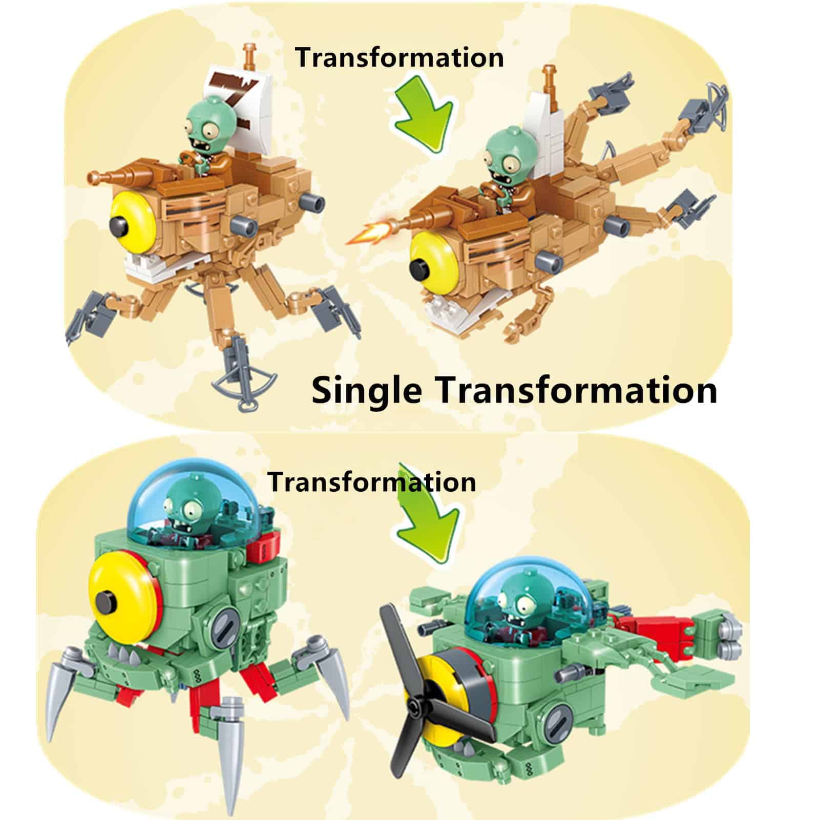 JHESAO 1 PCS Figuras de Acción de Ensamblaje de Plantas y - Imagen 5