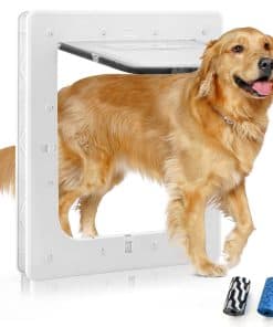 Puerta para Perros de Plástico, Puerta para Mascotas, Marco