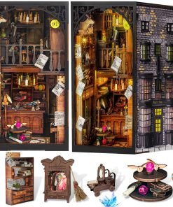 Kit de rincón de libro DIY, Rompecabezas de madera en 3D