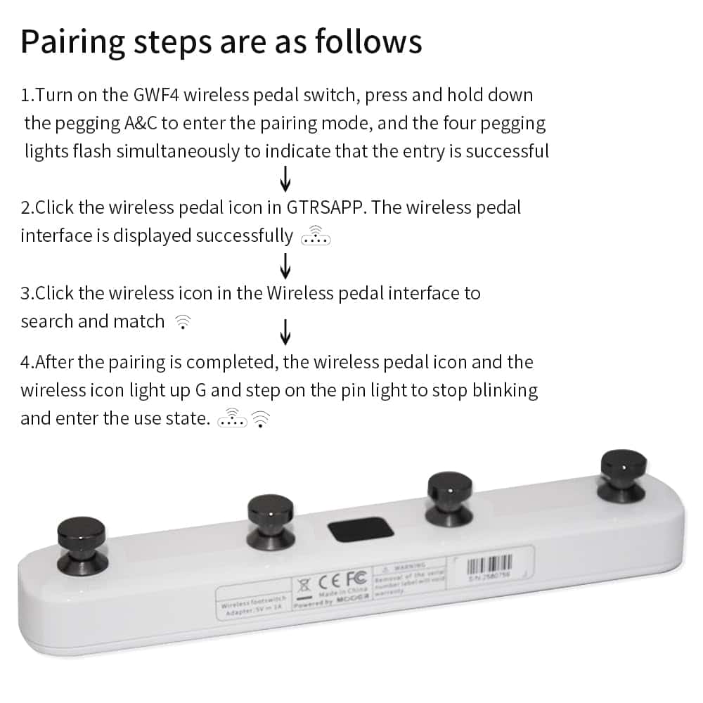 Controlador de Pedales de Guitarra Inalámbrico para Pedales - Imagen 6