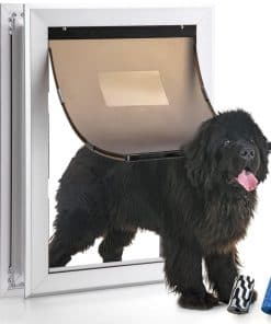 Puerta para Perros Puerta de aluminio para mascotas con