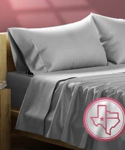 TEXAS LINEN CO. Juego de sábanas de algodón egipcio de 800