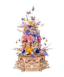 MU Rompecabezas de Madera 3D Festín de Flores Rompecabezas